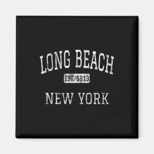 Long Beach New York Ny Vintag Magnet