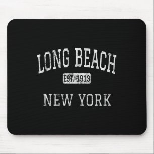 Long Beach New York Ny Vintag Mousepad