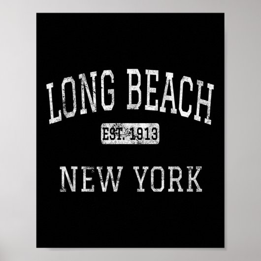 Long Beach New York Ny Vintag Poster (Vorne)
