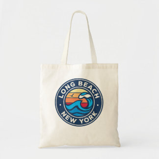 Long Beach New York NY Vintage Nautilus Wellen Des Tragetasche