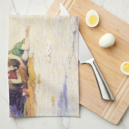 Long Beach (New Yorker Staat) Geschirrtuch (Viertel Falte)