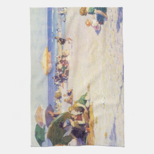 Long Beach (New Yorker Staat) Geschirrtuch (Vertikal)