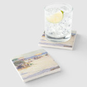 Long Beach (New Yorker Staat) Steinuntersetzer (Seitenansicht)