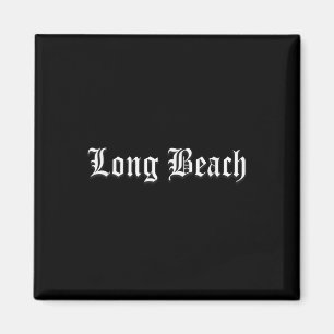 Long Beach Old English Vintage Rap Hip Hop Musik S Magnet