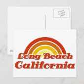 Long Beach Postkarte (Vorne/Hinten)