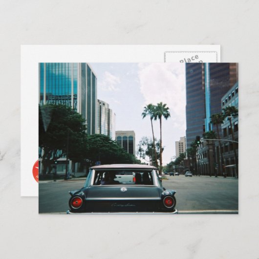 Long Beach Postkarte (Vorne/Hinten)