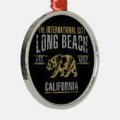 Long Beach Silbernes Ornament (Rechts)