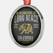 Long Beach Silbernes Ornament (Links)