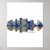 Long Beach Skyline Poster (Vorne)