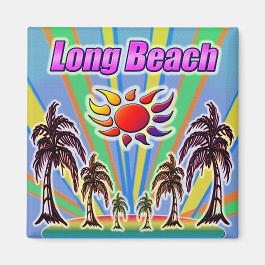 Long Beach Sommerliebe Magnet (Vorne)