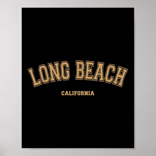 Long Beach Sports Uni Style auf Long Beach Poster (Vorne)