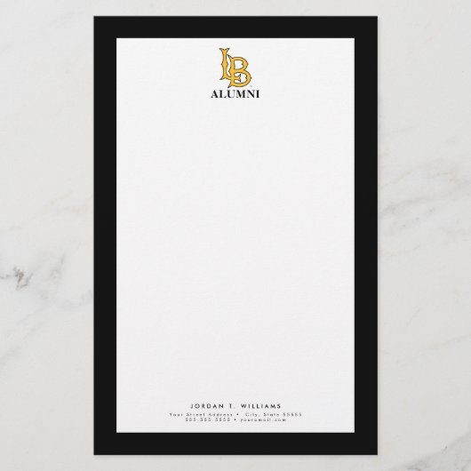 Long Beach Staat Alumni Briefpapier (Vorderseite)