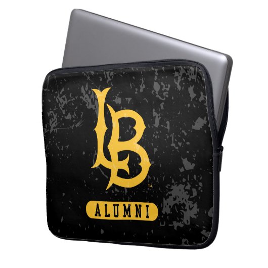 Long Beach Staat Alumni erschüttert Laptopschutzhülle (Vorderseite Links)