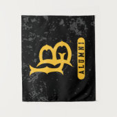 Long Beach Staat Alumni erschüttert Wandteppich (Vorderseite)