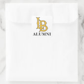 Long Beach Staat Alumni Quadratischer Aufkleber (Tasche)