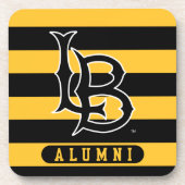 Long Beach Staat Alumni Streifen Getränkeuntersetzer (Vorderseite)