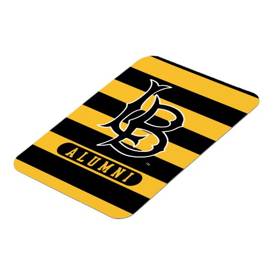 Long Beach Staat Alumni Streifen Magnet (Linke Seite)