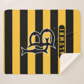 Long Beach Staat Alumni Streifen Sherpadecke (Vorderseite (Horizontal))