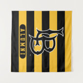 Long Beach Staat Alumni Streifen Wandteppich (Vorderseite (Horizontal))