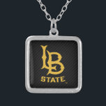 Long Beach Staat Carbon Fibre Versilberte Kette<br><div class="desc">Karo aus diesen California Staat University Long Beach Designs! Zeigen Sie Ihren kalifornischen Staatsstolz mit diesen neuen Universitätsprodukten. Diese machen die perfekten Geschenke für den Long Beach Student, Alumni, Familie, Freund oder Fan in Ihrem Leben. Alle diese Zazzle Produkte sind mit Ihrem Namen, Klassenzimmer oder Club individuell einstellbar. Geh Long...</div>