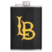 Long Beach Staat Logo Flachmann (Vorderseite)