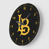 Long Beach Staat Logo Große Wanduhr (Winkel)