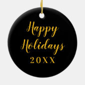 Long Beach Staat Logo Keramik Ornament (Hinten)