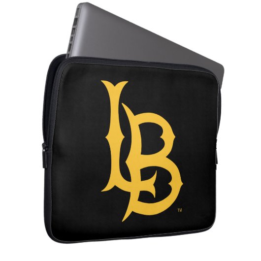 Long Beach Staat Logo Laptopschutzhülle (Vorne Rechts)