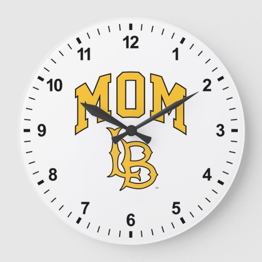Long Beach Staat Mama Große Wanduhr (Vorderseite)