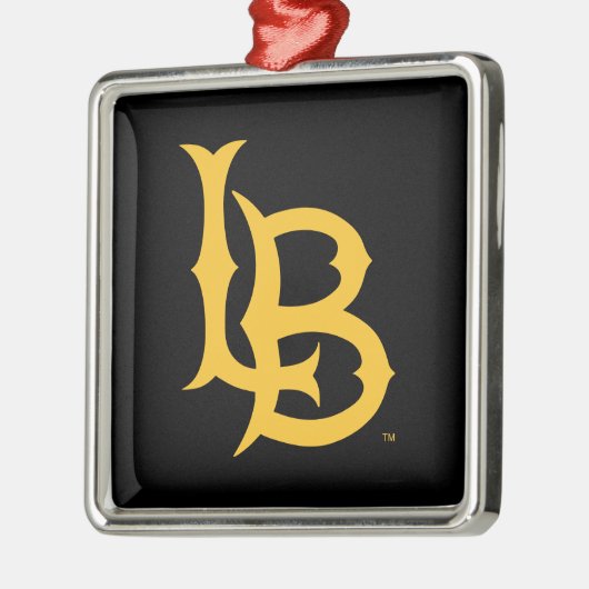 Long Beach State Logo Ornament Aus Metall (Links)
