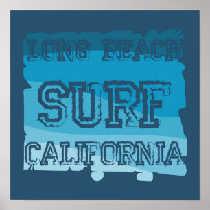Long Beach Surf Kalifornien Poster