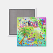 Long Beach Timeless Melody Magnet (Vorderseite/Rückseite)