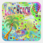 Long Beach Timeless Melody Sticker (Vorderseite)