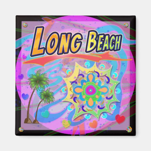Long Beach True Progress Magnet (Vorne)