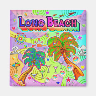 Long Beach Urlaub Ziel Magnet
