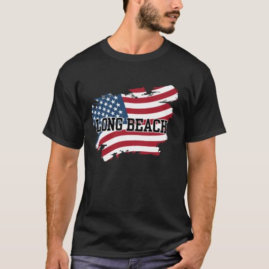 Long Beach USA T-Shirt (Vorderseite)
