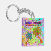 Long Beach Vacation Target Keychain Schlüsselanhänger (Vorderseite links)