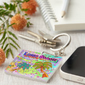 Long Beach Vacation Target Keychain Schlüsselanhänger (Vorderseite rechts)