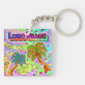 Long Beach Vacation Target Keychain Schlüsselanhänger (Rückseite)