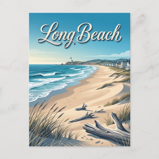 Long Beach, Washington Postkarte (Vorderseite)