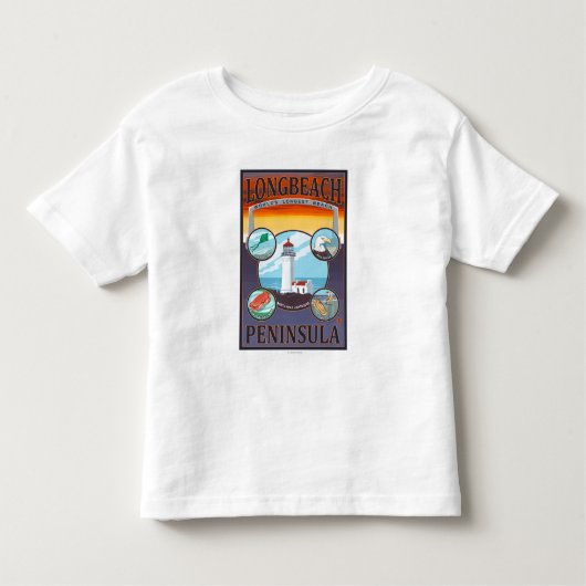Long Beach, WashingtonTravel Kleinkind T-shirt (Vorderseite)