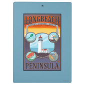 Long Beach, WashingtonTravel Klemmbrett (Rückseite)