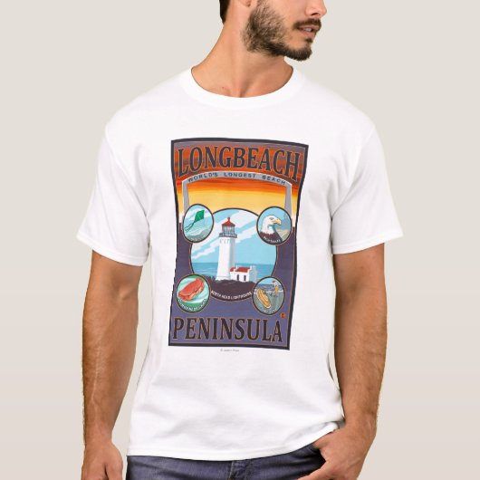 Long Beach, WashingtonTravel T-Shirt (Vorderseite)