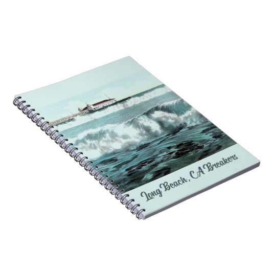Long Beach Waves Notebook Notizblock (Rechte Seite)