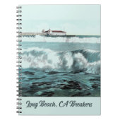 Long Beach Waves Notebook Notizblock (Vorderseite)