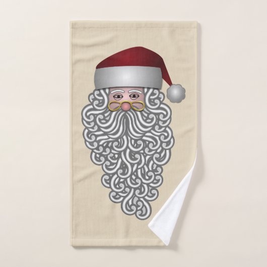 Long Beard Santa Badhandtuch Set (Handtuch)