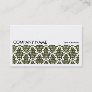 Long Bild 0129 - Dunkler Olive Damask Visitenkarte