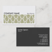 Long Bild 0131 - Khaki Damask Visitenkarte (Vorne/Hinten)