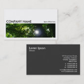 Long Bild 017 - Die Sonne durch die Bäume Visitenkarte (Vorne/Hinten)