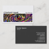 Long Bild 023 - farbenfroher Vortex Visitenkarte (Vorne/Hinten)